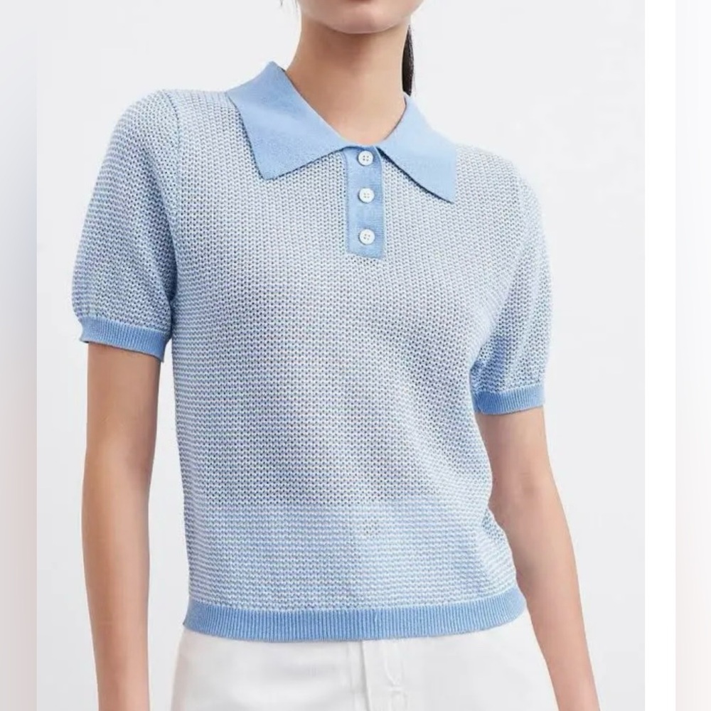 EUC Urban Revivo contrast knit polo